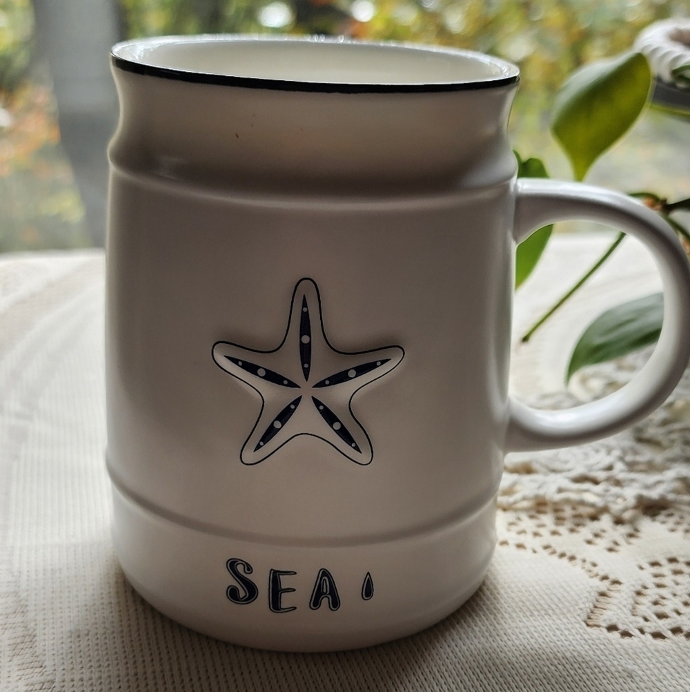 White Sea Star Mug